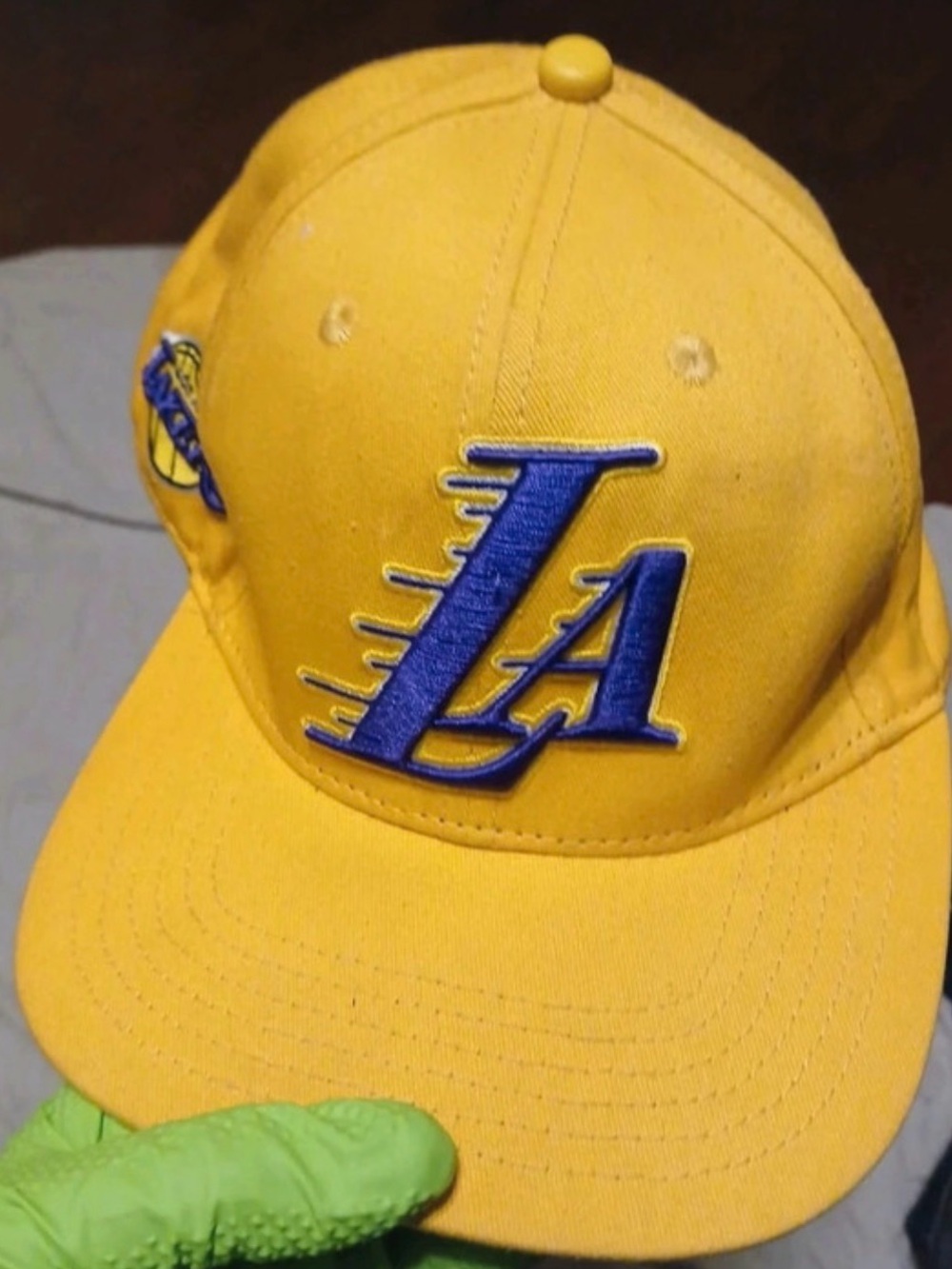 Los Angeles Team Yellow Baseball Cap with Blue Embroidered Logo